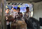 Polres Mojokerto Kota Salurkan Paket Bantuan untuk Korban Bencana Aceh Sumatera